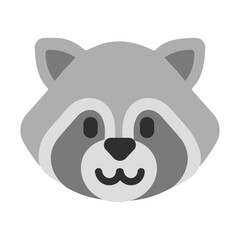 Wall Mural - Raccoon - Vector Emoji
