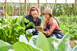 © Robert Kneschke - Farmers discussing over tablet PC in organic farm