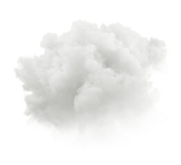 Aufkleber - Isolated purity white clouds serene on transparent backgrounds 3d render png
