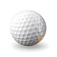 Wall Mural - golf ball on white background