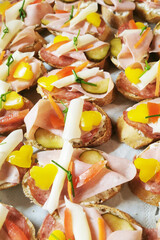 Canvas Print - czech canape food