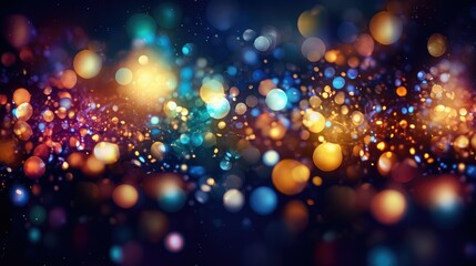 banner bokeh universe composition illustration wallpaper galaxy, modern motion, backdrop bright banner bokeh universe composition