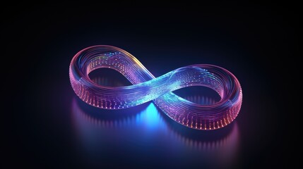 DevOps software development operations infinity symbol. Web development concept