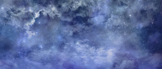 Wall Mural - atmospheric heavenly celestial cloudscape background web banner