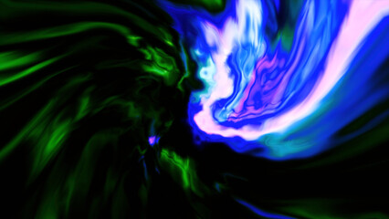 Wall Mural - psychedelic spinning and flowing spiral. motion. rotating neon multicolored vortex.