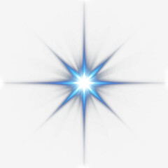 isolated star of bethlehem with eight rays
