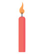 red candles illustration