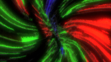 Wall Mural - energetic light tunnel through time and space. motion. curving and transforming shapes.