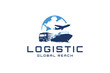 © Alfaza Std. - Express delivery and logistic company logo design concept