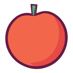 Sticker - Fresh organic apple