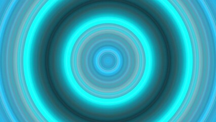 Wall Mural - colorful neon pulsing abstract glowing circle. sound waveform loop able background