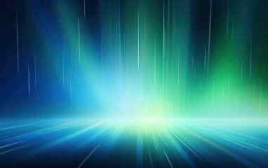 Blue green light effect abstract background,created with generative ai tecnology.