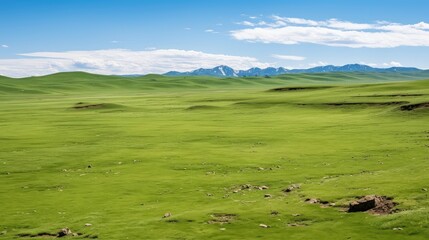 Wall Mural - mongolia inner mongolian plateau illustration asia environment, natural cloud, summer travel mongolia inner mongolian plateau