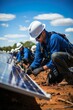 © Kay - Solar modules being installed in expanding solar farm over time | Generative AI