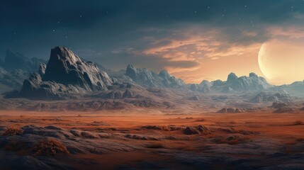 moon lunar cleft landscape illustration red park, desert natural, rock bridge moon lunar cleft lands