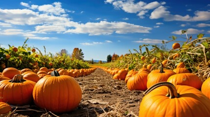 autumn countryside pumpkin patches illustration harvest halloween, vegetable agriculture, organic or
