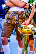 Typical Music Instrument Of A Bavarian Brass Band