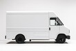 © Nicolae - Side view of roomy delivery vehicle against a white backdrop. Generative AI