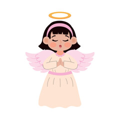 Sticker - little angel character icon