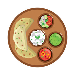 Canvas Print - indian food fresh icon