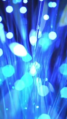 Poster - Colorful fiber optics vertical video