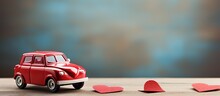 Valentine S Day Celebration With Heart Shaped Toy Car