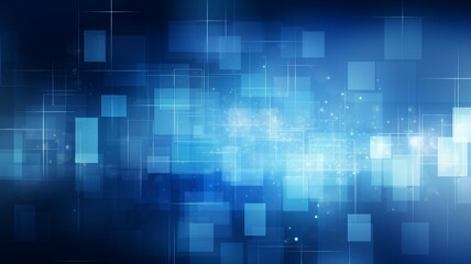 Poster - Blue Abstract Business Presentation Background