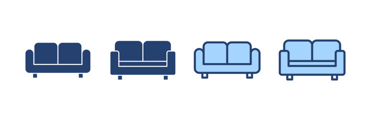 Wall Mural - Sofa icon vector. sofa sign and symbol. furniture icon