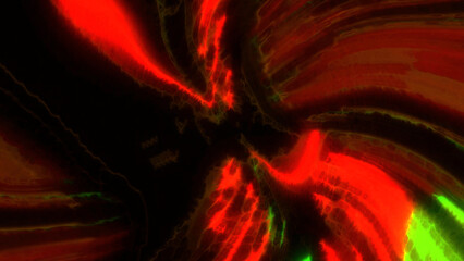 Wall Mural - speed of digital lights, neon glowing rays in motion into digital technologic tunnel. motion. flying