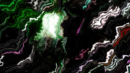 Wall Mural - magical 3d orb surrounded by energy strikes. motion. energy swirling inside the spherical object.