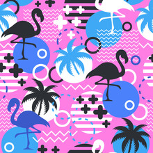Background Flamingo Hawai Exotic Background 