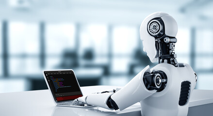 Software development programming on computer screen for modish application and program coding