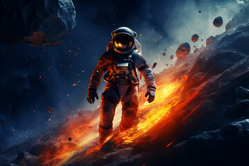 astronaut in outer space