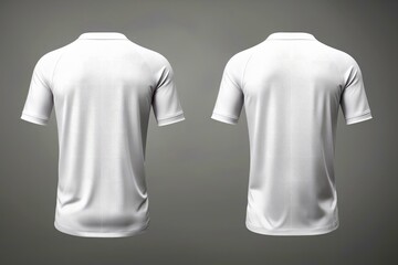 Mockup sports football team uniforms white shirt