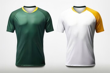 Mockup sports football team uniforms multicolors shirt