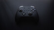 video game controller isolated on black background