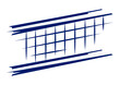 © incomible - Volleyball net illustration. Sport club item or symbol.
