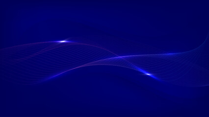 Wall Mural - Modern abstract glowing wave background. Dynamic flowing wave lines design element. Futuristic technology and sound wave pattern. Vector EPS10.