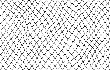 Fish net pattern or fishnet mesh grid background of fishing rope vector wavy texture. Fishnet fabric of lines, fisherman or hunting catch neat and marine mesh lattice pattern background