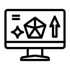 trading chart icon