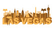 Las Vegas skyline vector illustration