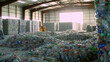 Photo of plastic bottle waste recycling center.
