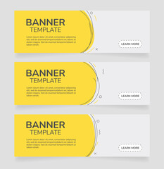 Wall Mural - retail campaign horizontal web banner design template. vector flyer with text space. advertising pla