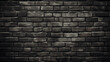 dunkle Backsteinwand, schwarz-grau, Textur, Hintergrundmuster, Mauerwerk, grob, rustikal, alt   