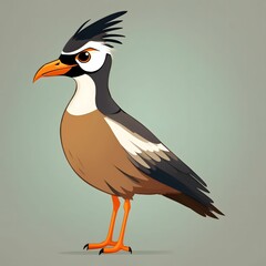 Lapwing Bird Illustration AI Generative