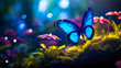Makrofotografie von Schmetterlingen im Regenwald. Generiert mit KI