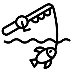 Sticker - Fishing Icon