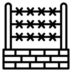 Sticker - Barbed Wire Icon