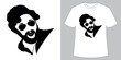 Pushpa movie actor Allu Arjun  t shirt graphic design Vector illustration of popular actor Allu Arjun, for t-shirt , branding, icon , poster,