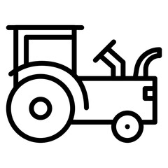 Canvas Print - Tractor Icon